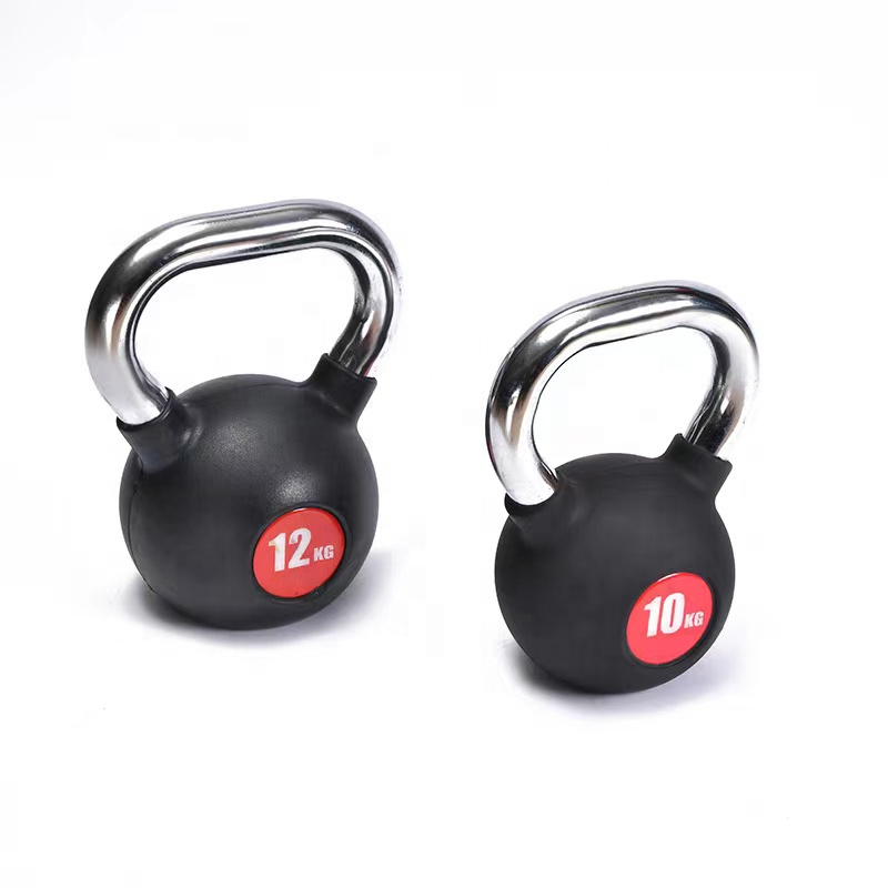 4ae0b28aedfa2af765559b1bb9.jpg Cast Iron Rubber-Coated Kettlebell (4–32kg) - Image 1
