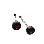 Rubber Straight & Curl Fixed Barbell (10&ndash;55kg)
